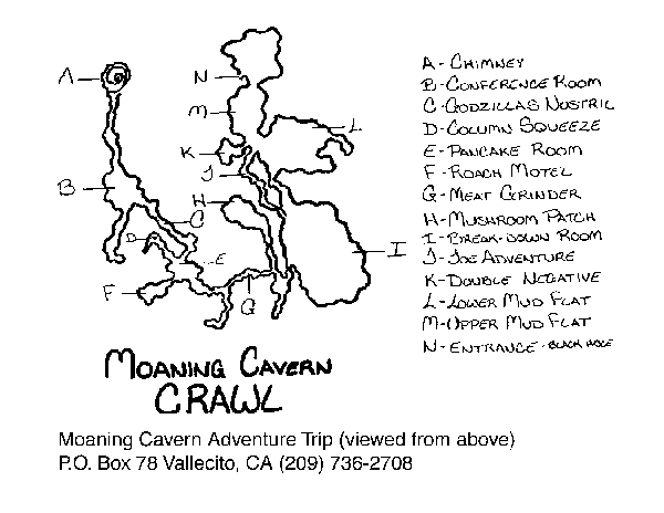 Top view map of the crawling tour.